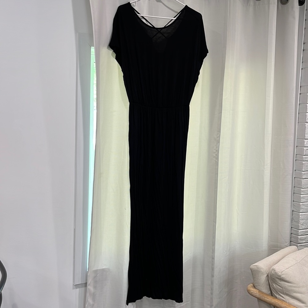 Black maxi dress